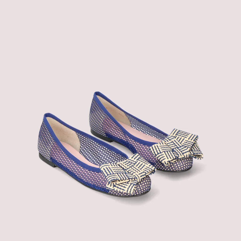 Rosario|כחול|נעלי בובה|נעלי בלרינה|נעליים שטוחות|נעליים נוחות|ballerinas
