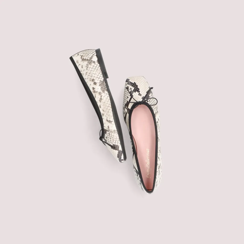 Gretschen|פנינה|כסף|נעלי בובה|נעלי בלרינה|נעליים שטוחות|נעליים נוחות|ballerinas