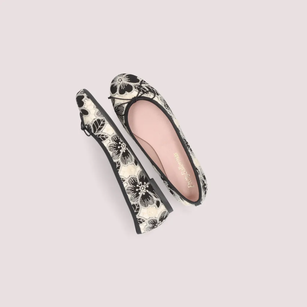 Nicole|שחור|אבן|נעלי בובה|נעלי בלרינה|נעליים שטוחות|נעליים נוחות|ballerinas