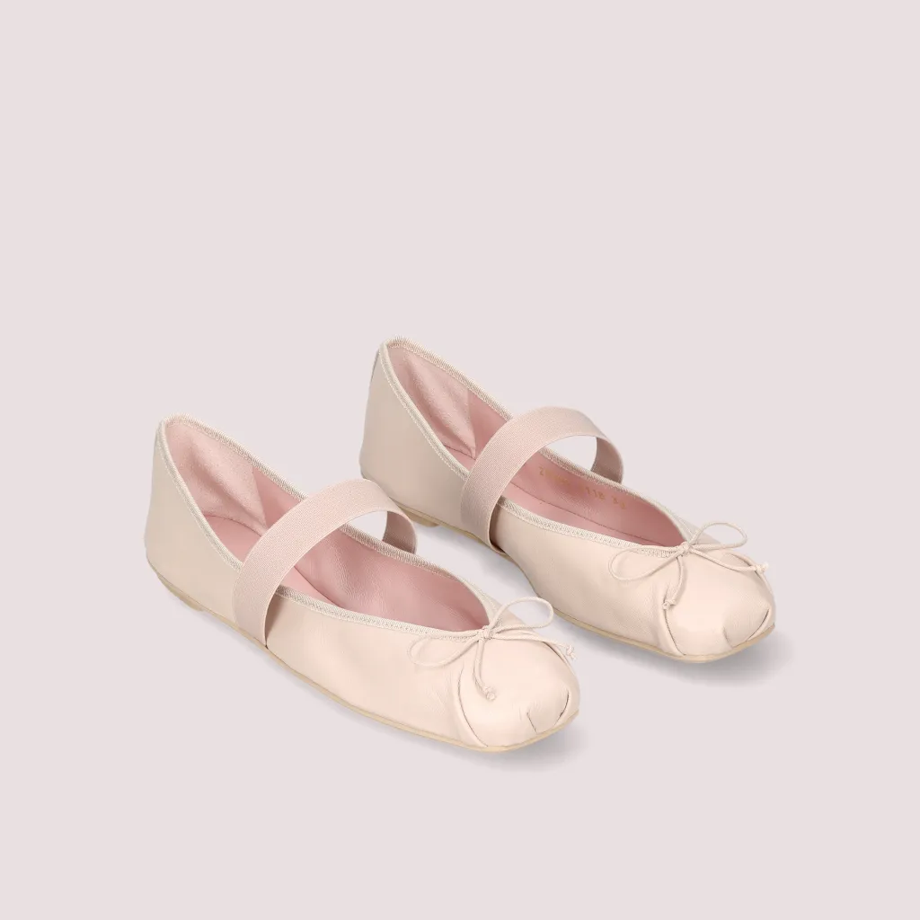 Kristen|ורוד|נעלי בובה|נעלי בלרינה|נעליים שטוחות|נעליים נוחות|ballerinas