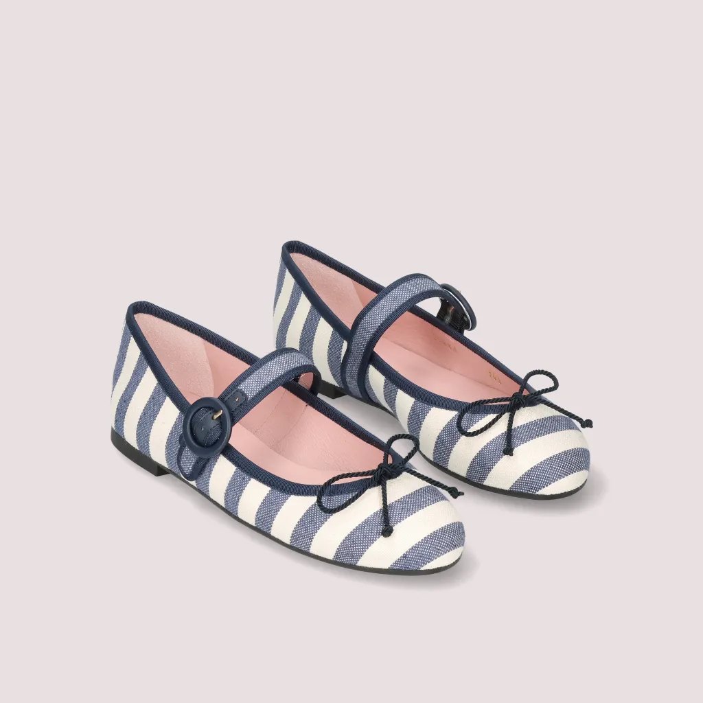 Nicole|כחול|נעלי בובה|נעלי בלרינה|נעליים שטוחות|נעליים נוחות|ballerinas