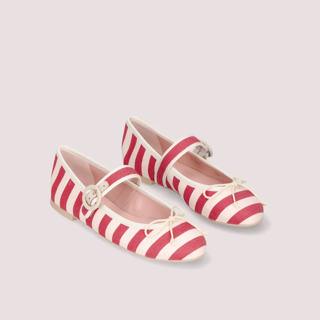 Nicole|אדום|נעלי בובה|נעלי בלרינה|נעליים שטוחות|נעליים נוחות|ballerinas