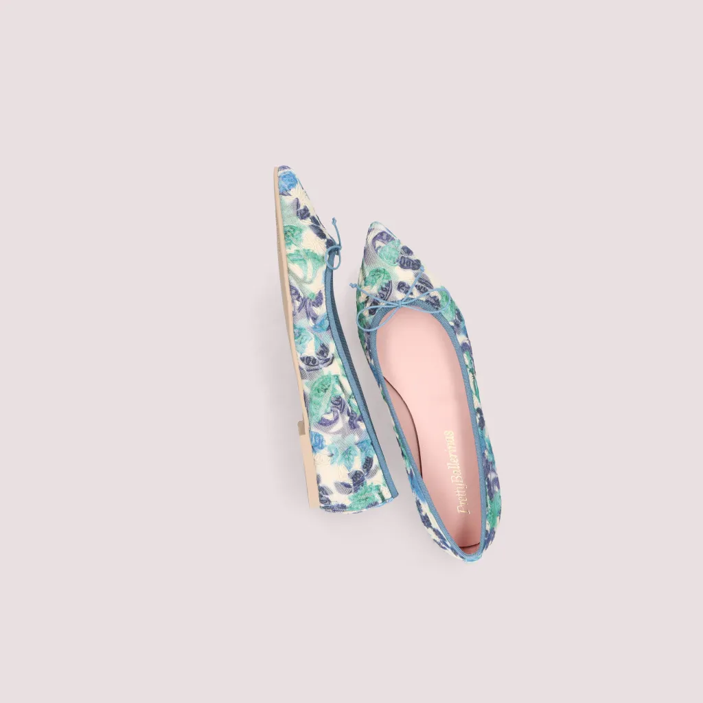 Ella|תכלת|נעלי בובה|נעלי בלרינה|נעליים שטוחות|נעליים נוחות|ballerinas