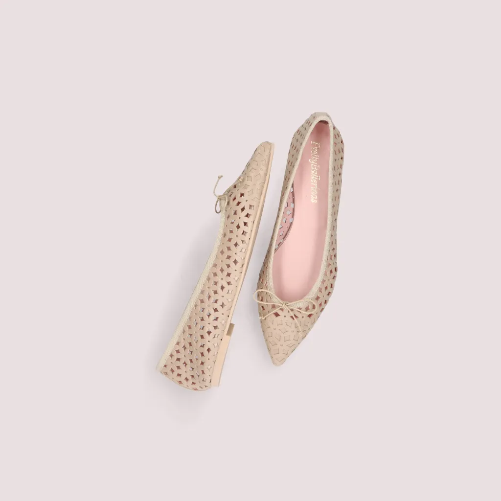 Ella|כאמל|נעלי בובה|נעלי בלרינה|נעליים שטוחות|נעליים נוחות|ballerinas