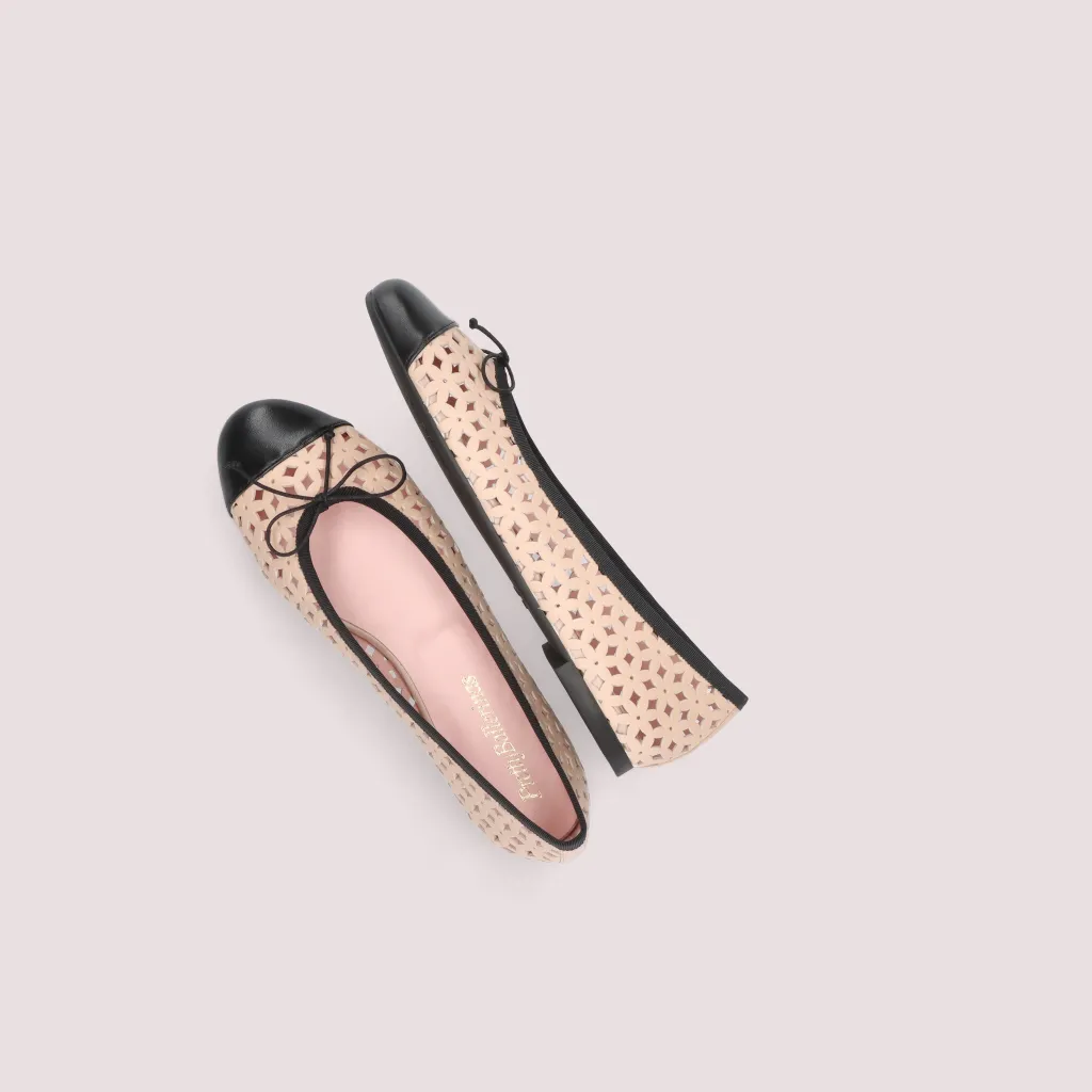 Nicole|שחור|חום|ניוד|נעלי בובה|נעלי בלרינה|נעליים שטוחות|נעליים נוחות|ballerinas