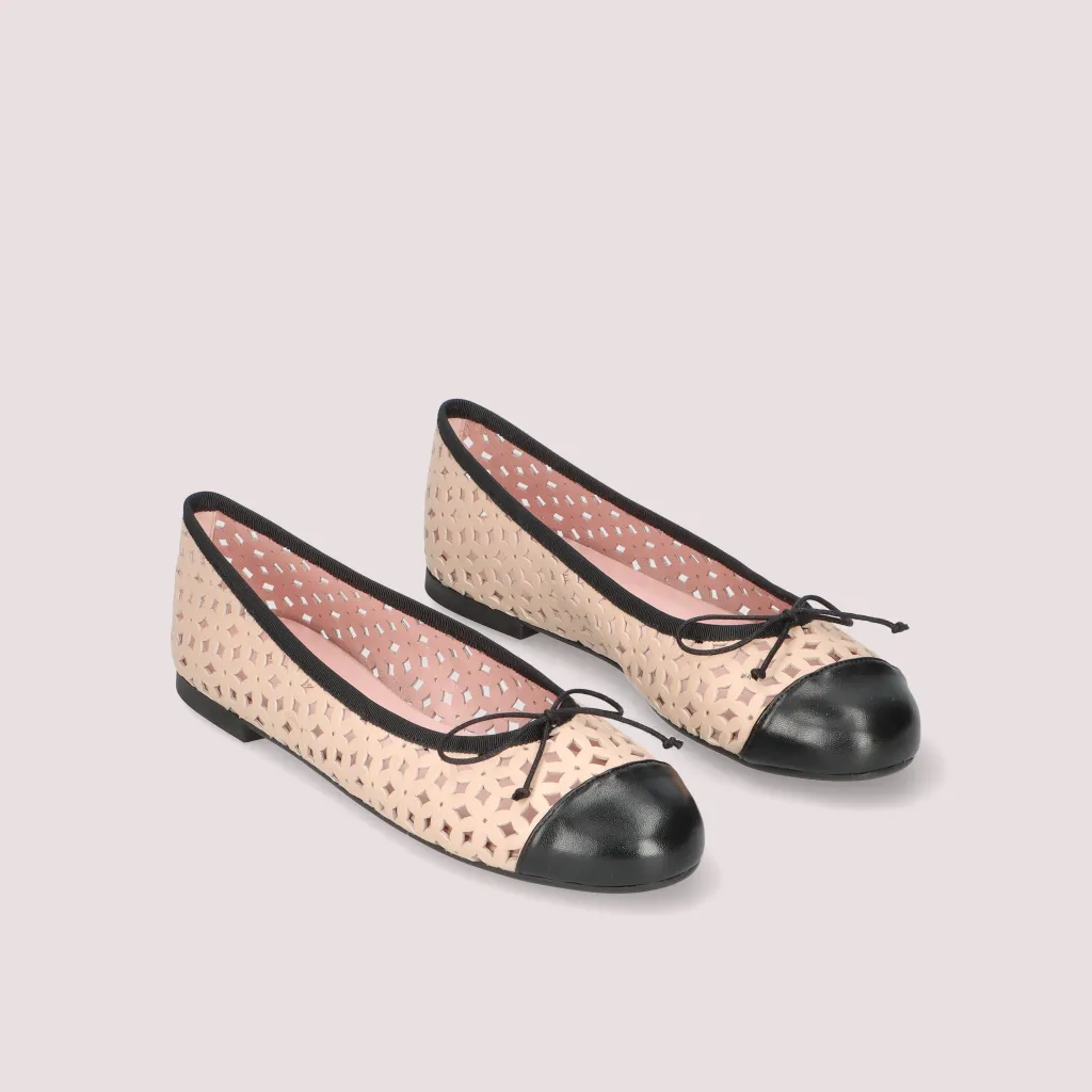 Nicole|שחור|חום|ניוד|נעלי בובה|נעלי בלרינה|נעליים שטוחות|נעליים נוחות|ballerinas