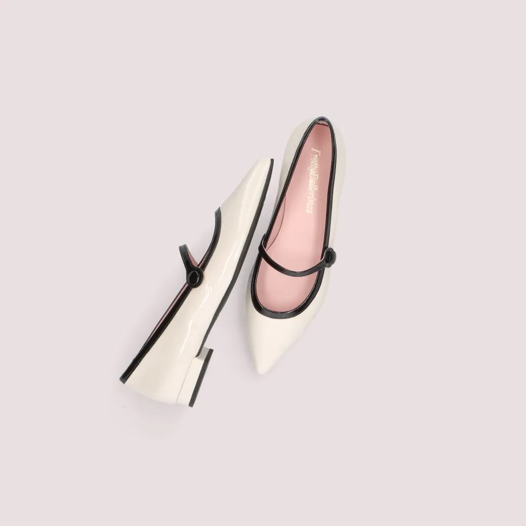 Clementine|פנינה|שחור|נעלי בובה|נעלי בלרינה|נעליים שטוחות|נעליים נוחות|ballerinas