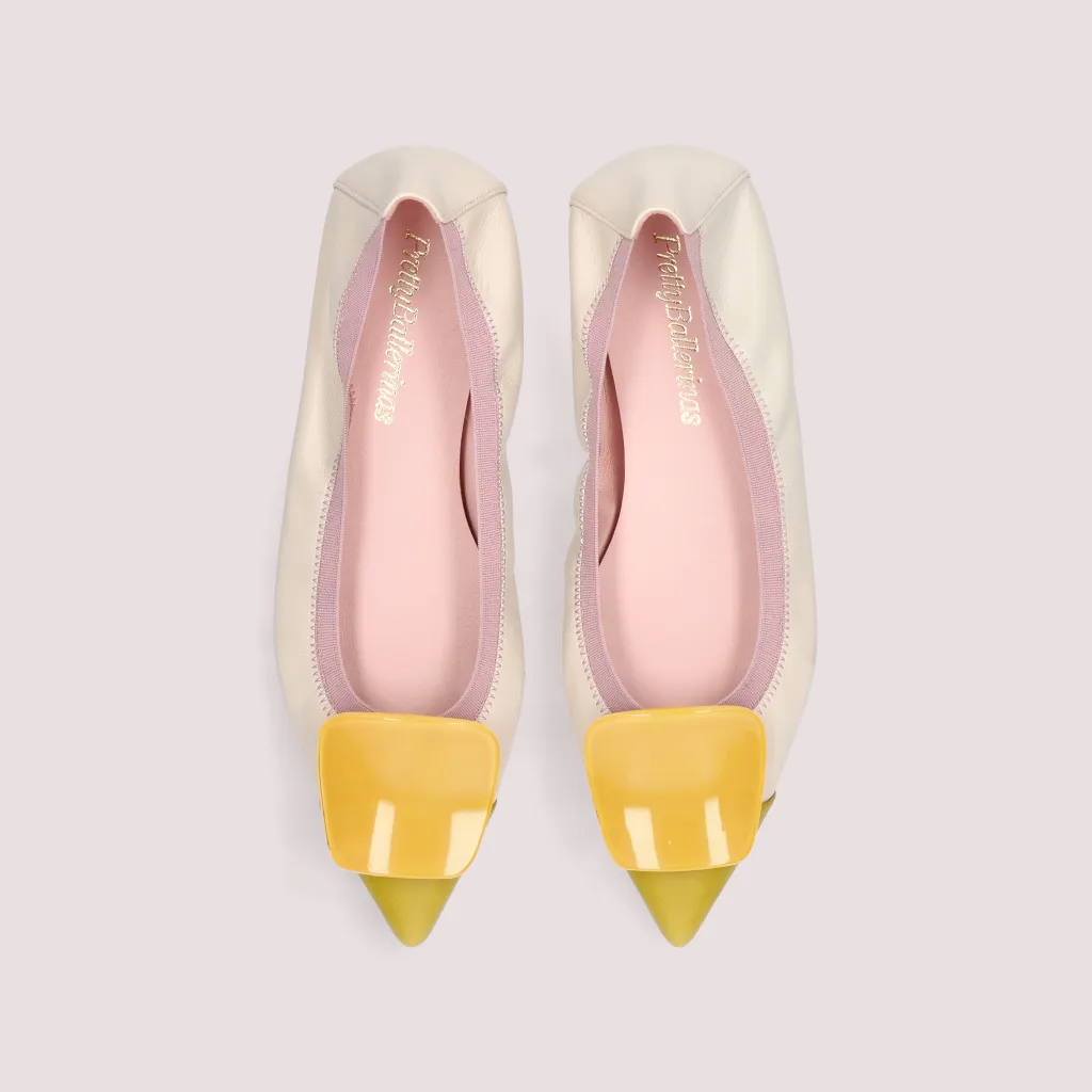 Paris|ירוק|פנינה|נעלי בובה|נעלי בלרינה|נעליים שטוחות|נעליים נוחות|ballerinas