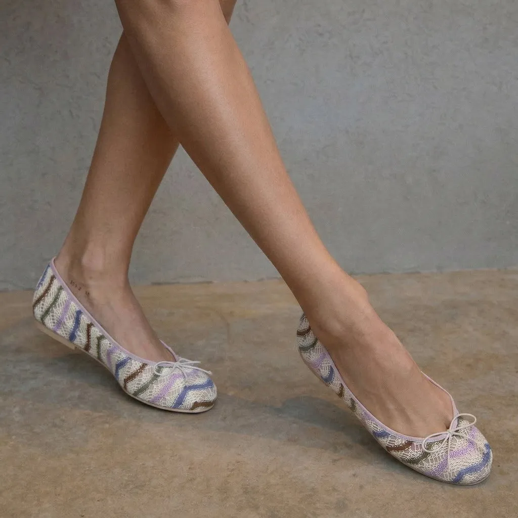 Rosario|סגול|כחול|אפור|נעלי בובה|נעלי בלרינה|נעליים שטוחות|נעליים נוחות|ballerinas