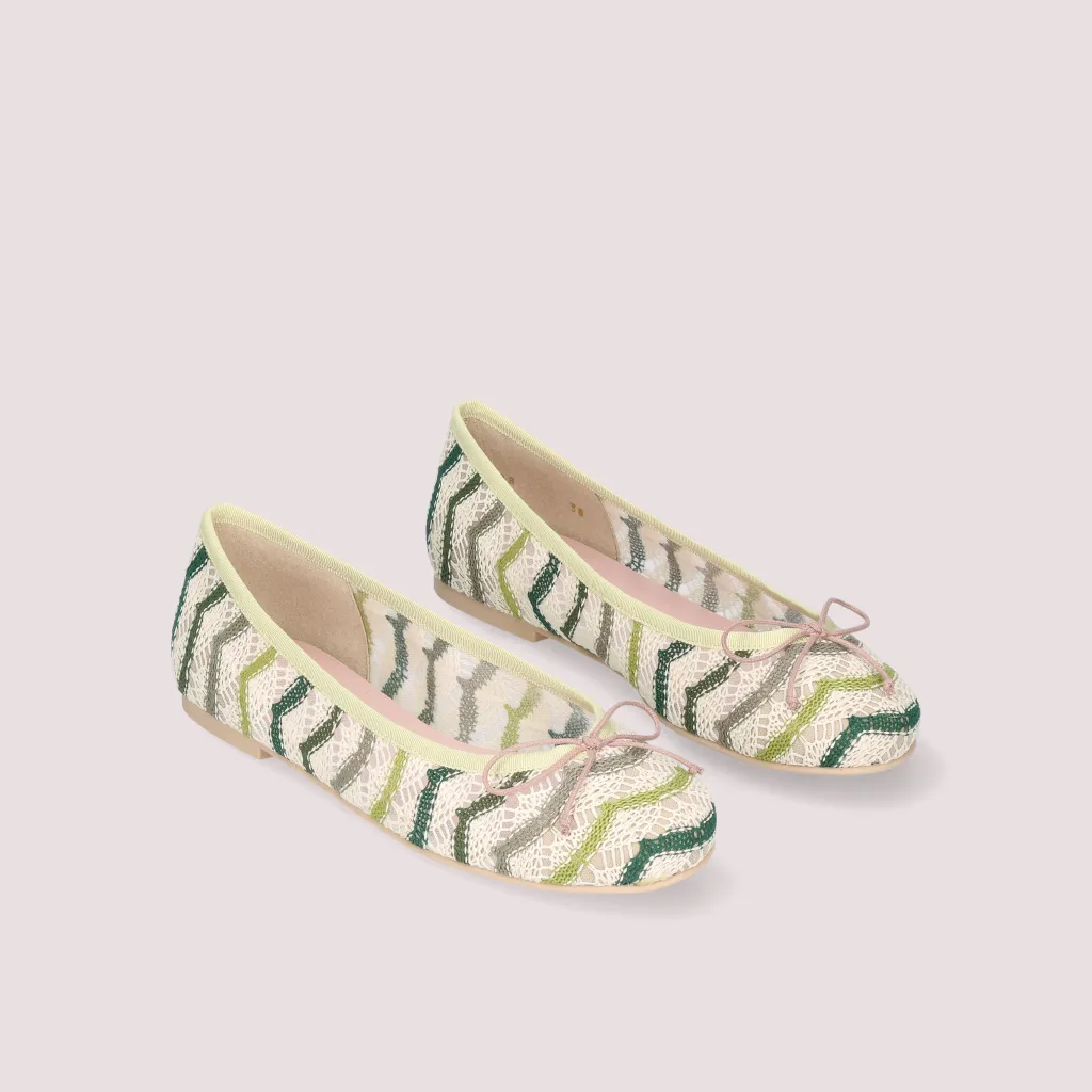 Rosario|אבן|ירוק|נעלי בובה|נעלי בלרינה|נעליים שטוחות|נעליים נוחות|ballerinas