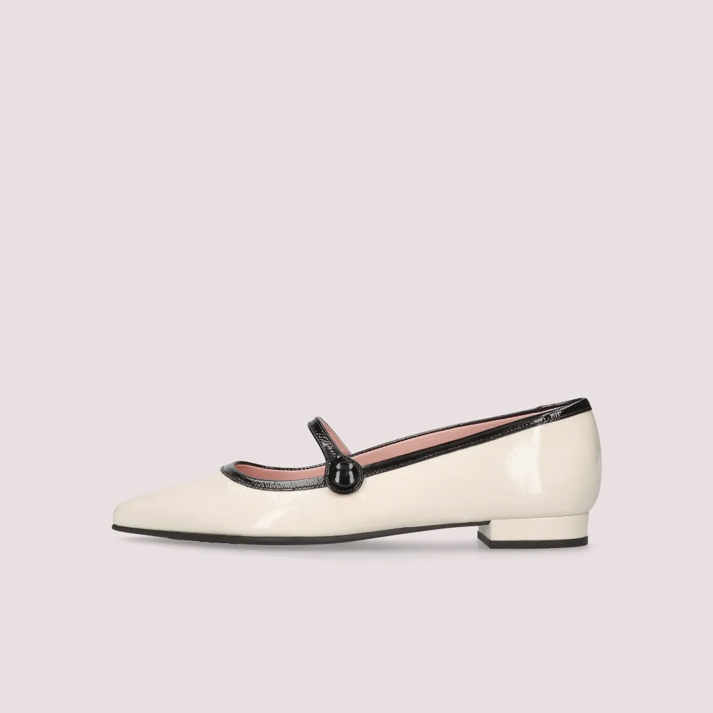 Clementine|פנינה|שחור|נעלי בובה|נעלי בלרינה|נעליים שטוחות|נעליים נוחות|ballerinas