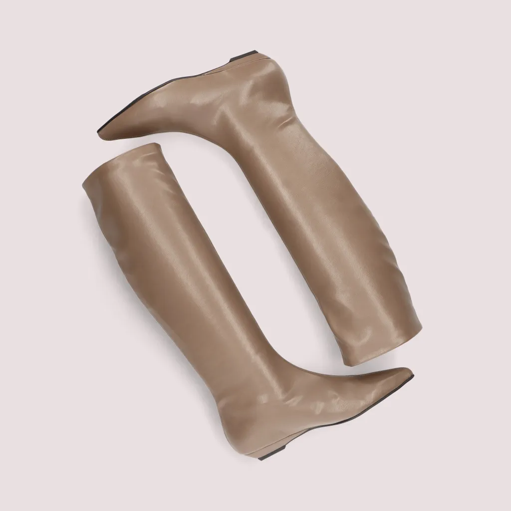 Kamala|חום|מגפיים|מגפיים לנשים|מגפי עור לנשים