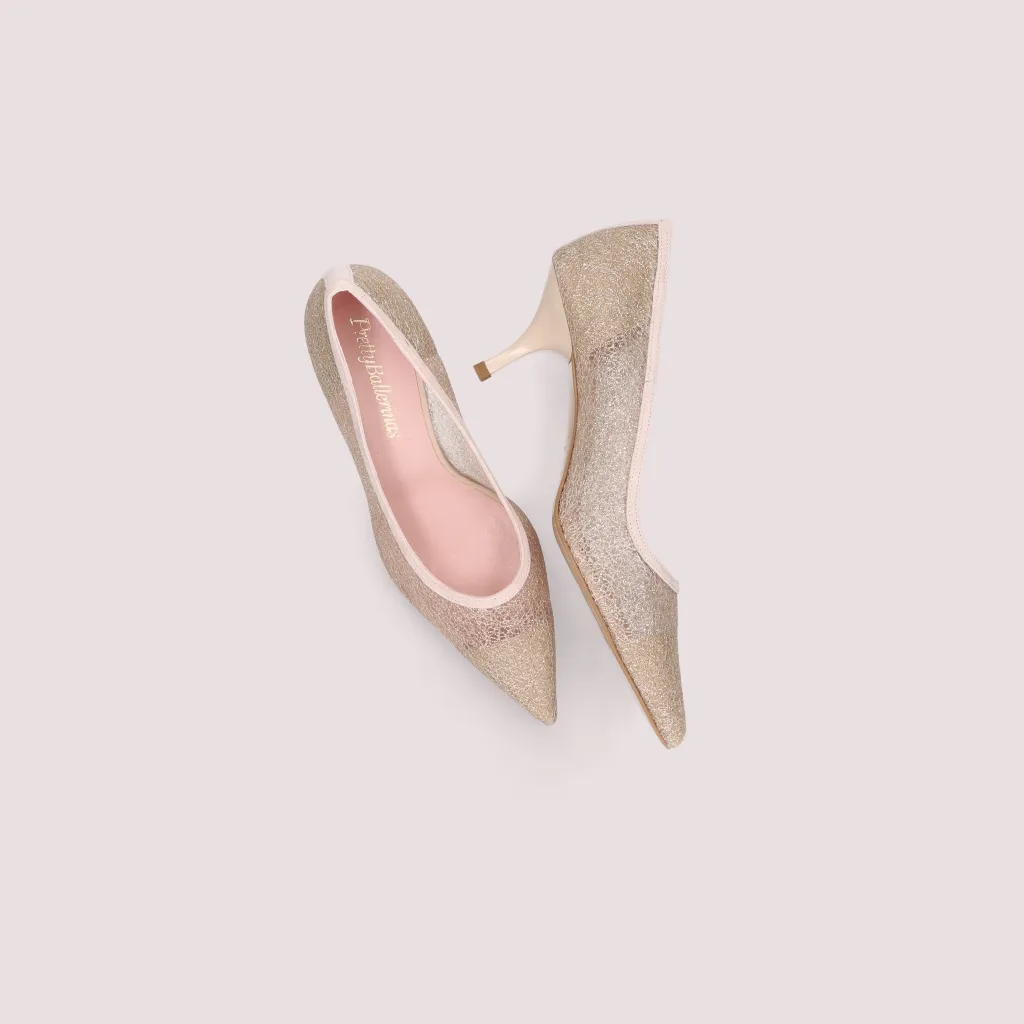 Tirana|זהב|ורוד|עקב|נעלי עקב|Heels