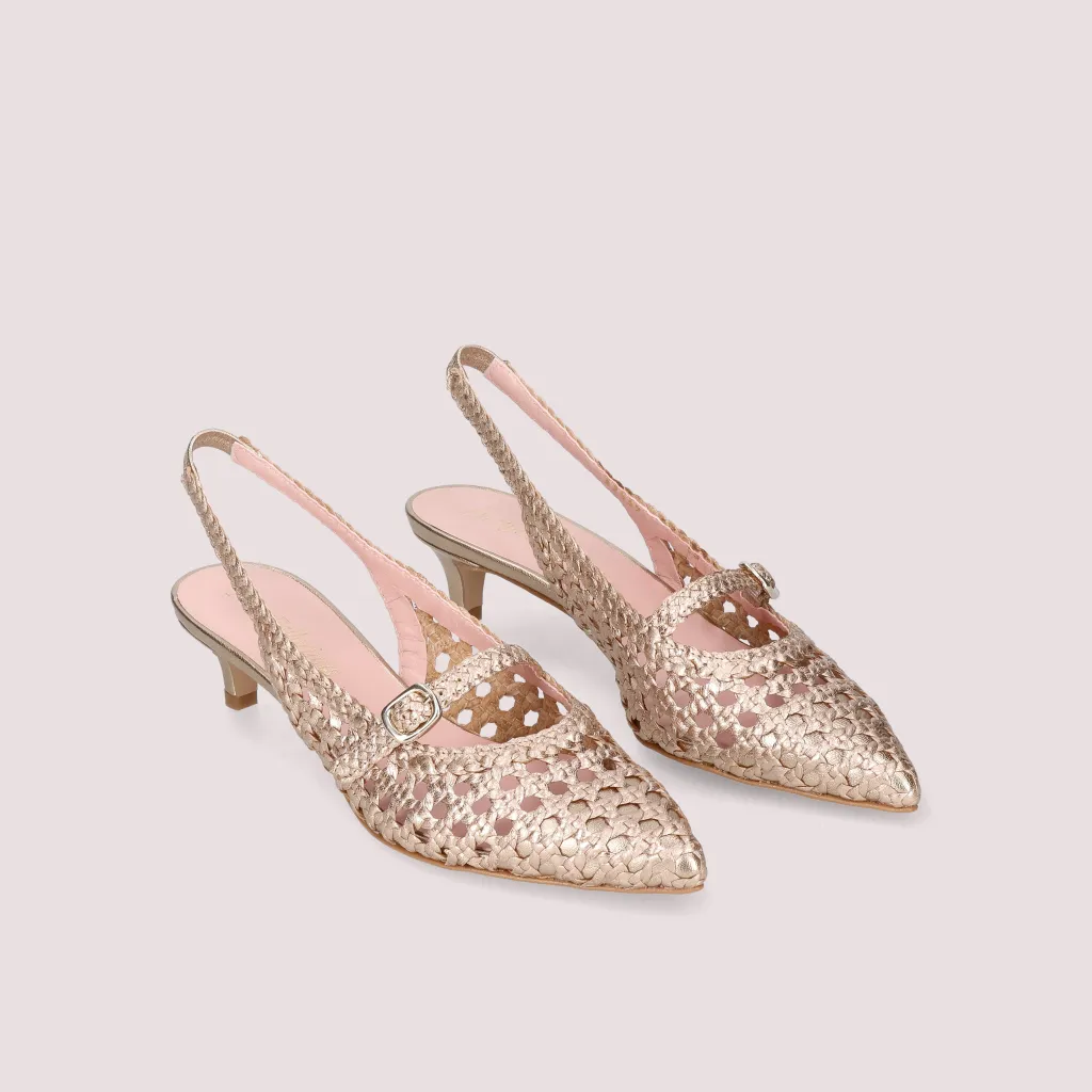 Holly|זהב|עקב|נעלי עקב|Heels