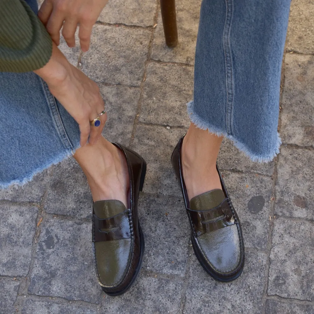Josephine|חום|מוקסין|מוקסינים|נעליים שטוחות|moccasin
