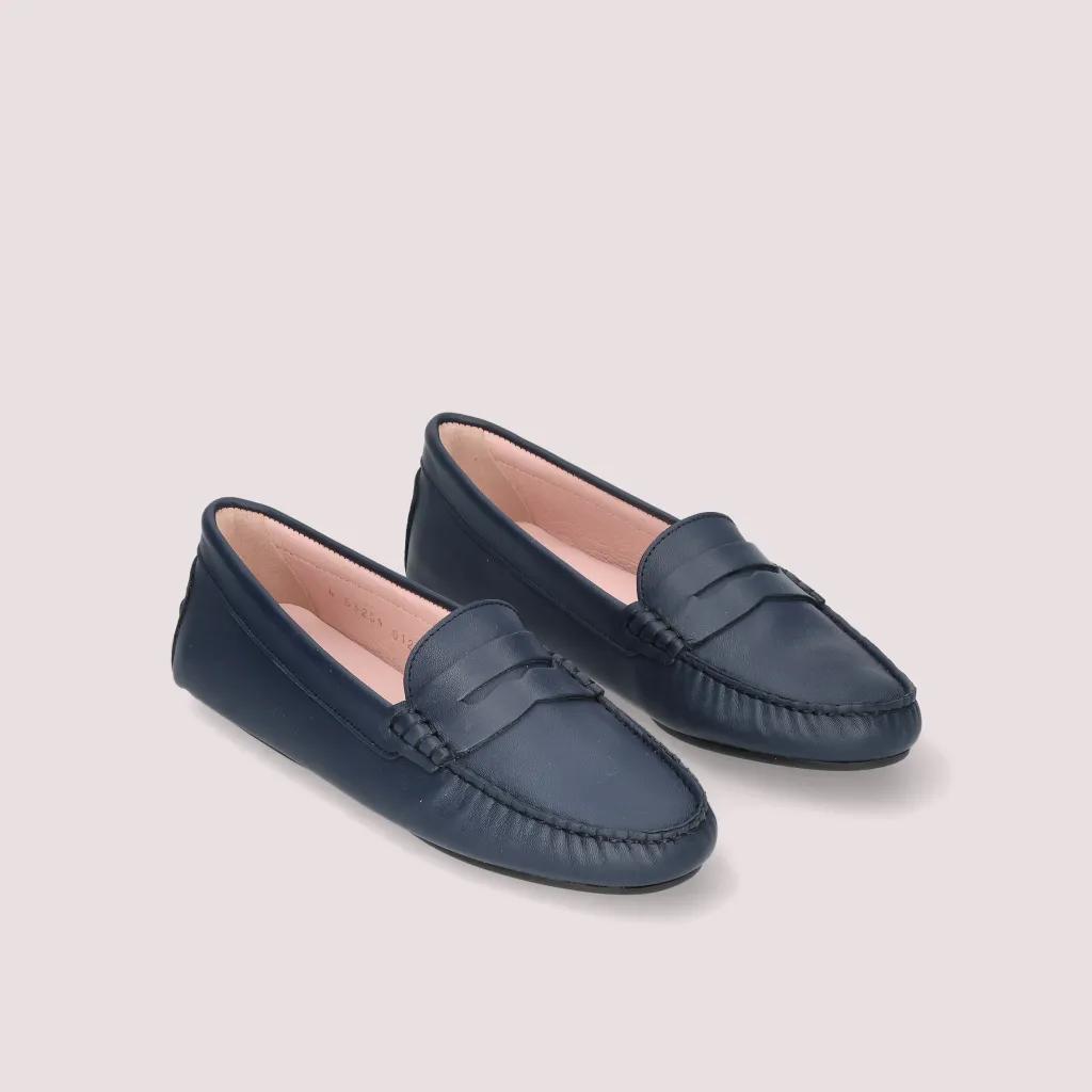 Josephine|כחול|מוקסין|מוקסינים|נעליים שטוחות|moccasin